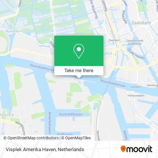 Visplek Amerika Haven map