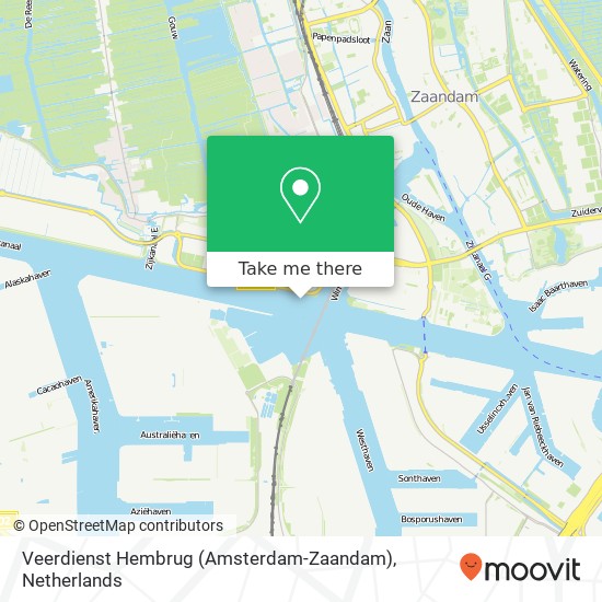 Veerdienst Hembrug (Amsterdam-Zaandam) Karte