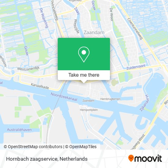 Hornbach zaagservice map