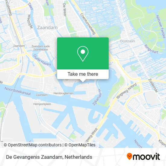 De Gevangenis Zaandam map