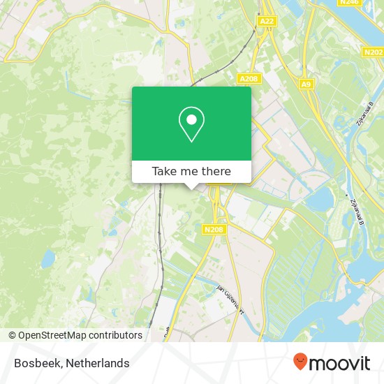 Bosbeek map