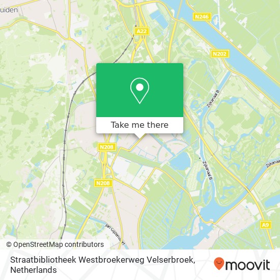 Straatbibliotheek Westbroekerweg Velserbroek map