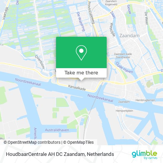 HoudbaarCentrale AH DC Zaandam Karte