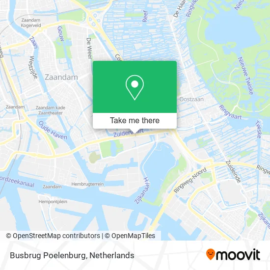 Busbrug Poelenburg map