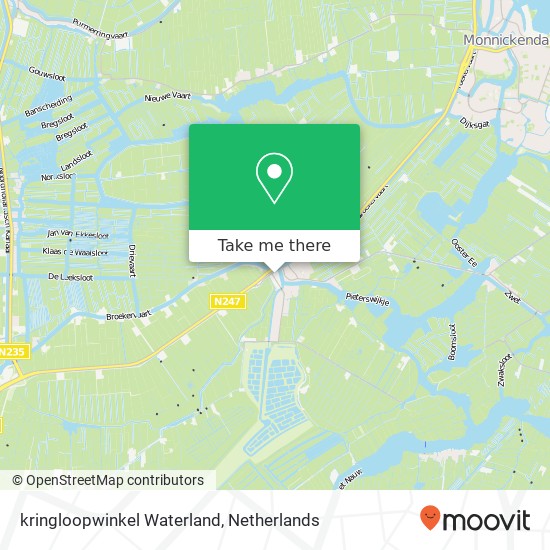 kringloopwinkel Waterland map