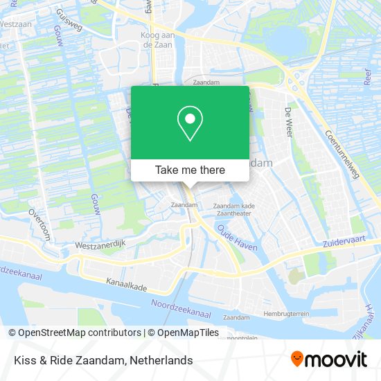 Kiss & Ride Zaandam map