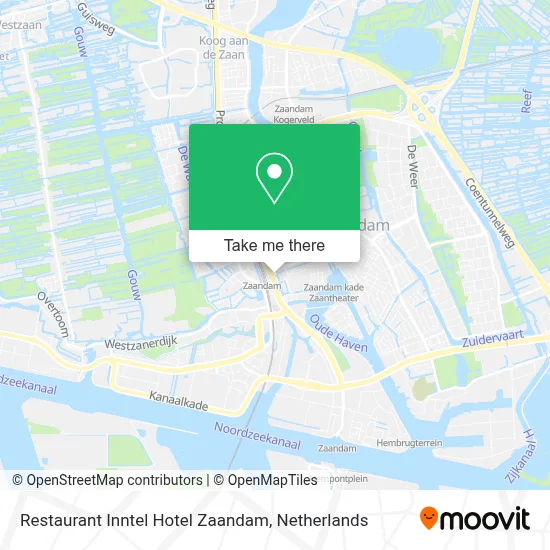 Restaurant Inntel Hotel Zaandam map