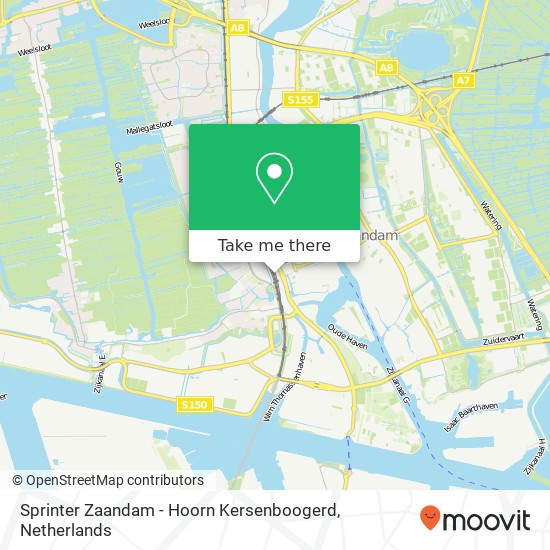 Sprinter Zaandam - Hoorn Kersenboogerd Karte