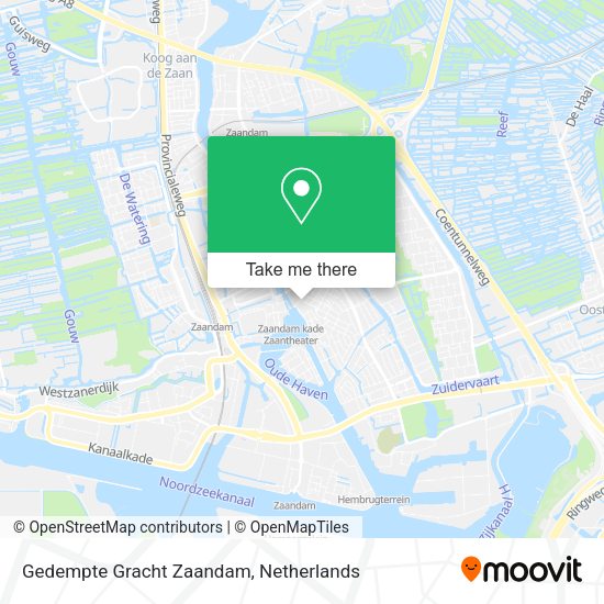 Gedempte Gracht Zaandam map