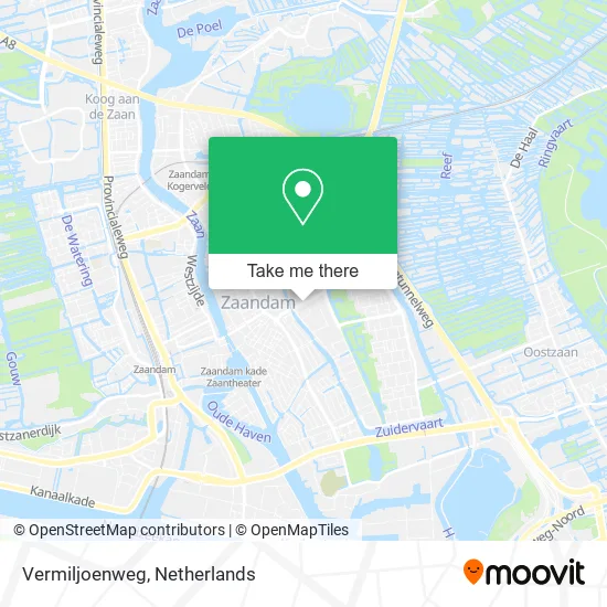 Vermiljoenweg map