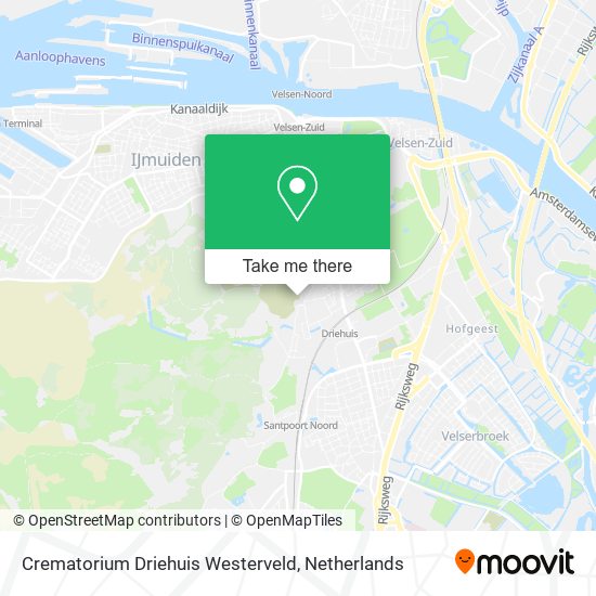 Crematorium Driehuis Westerveld map