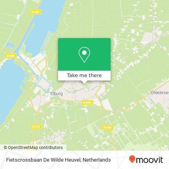 Fietscrossbaan De Wilde Heuvel map