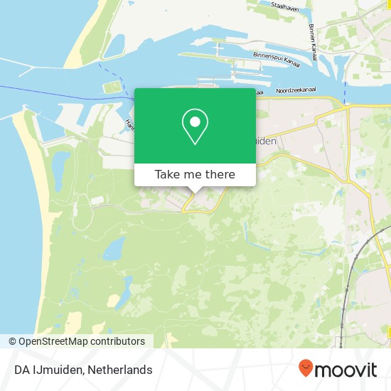 DA IJmuiden map