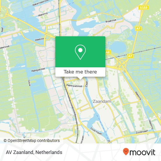 AV Zaanland Karte