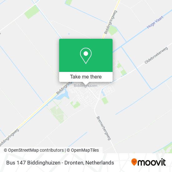 Bus 147 Biddinghuizen - Dronten Karte