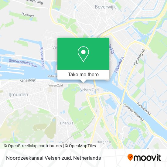 Noordzeekanaal Velsen-zuid Karte
