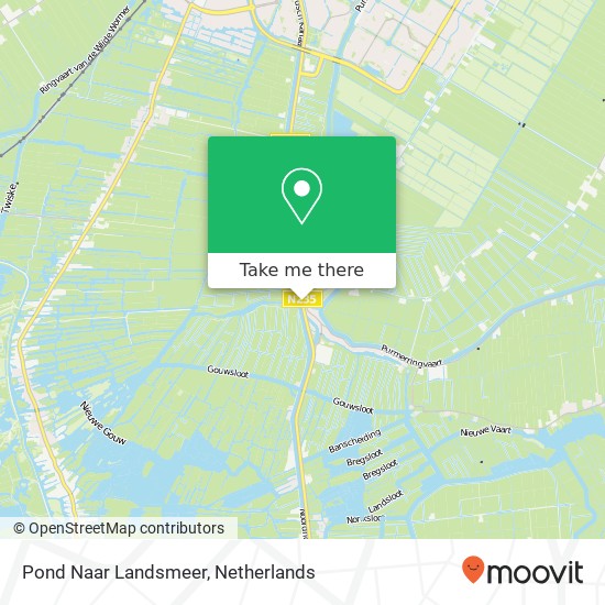 Pond Naar Landsmeer Karte