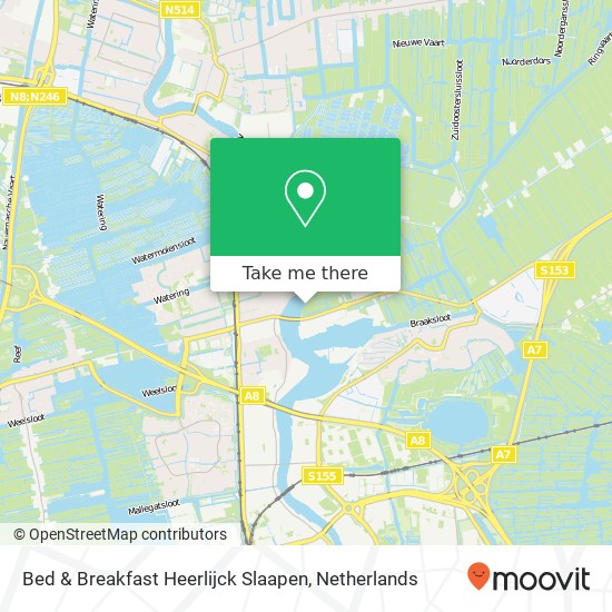 Bed & Breakfast Heerlijck Slaapen map