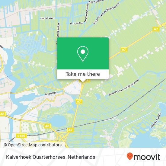 Kalverhoek Quarterhorses map