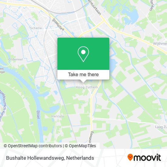 Bushalte Hollewandsweg map