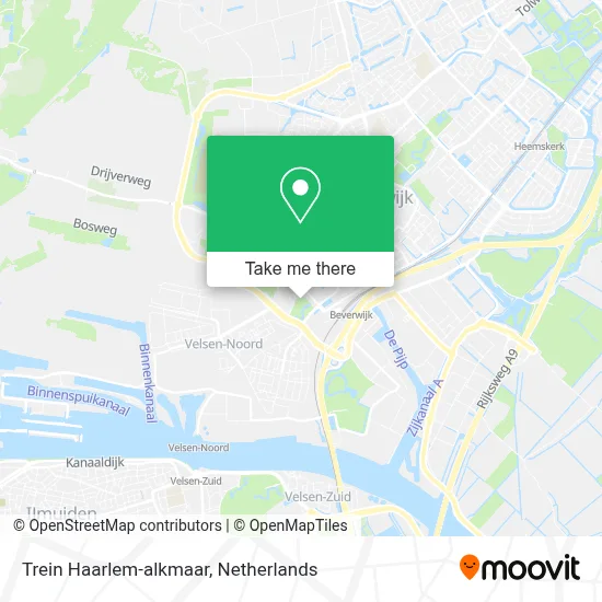 Trein Haarlem-alkmaar map