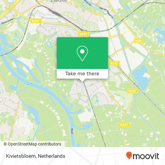 Kivietsbloem map