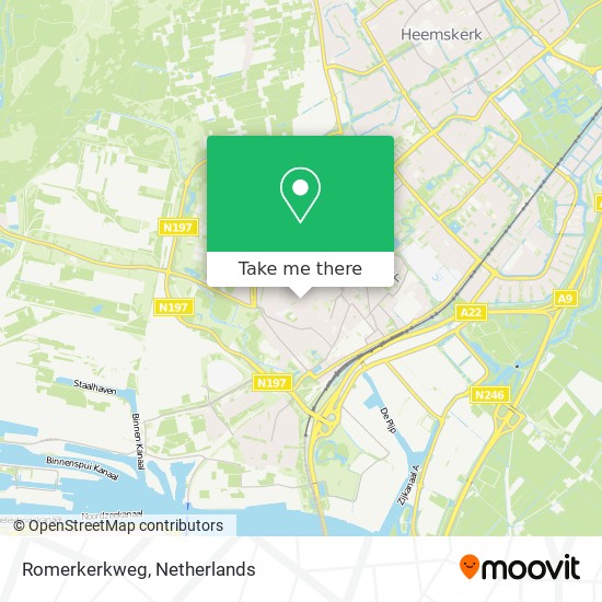 Romerkerkweg map