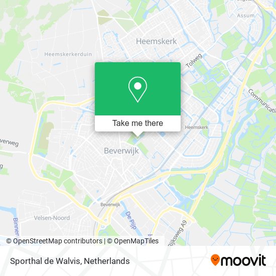 Sporthal de Walvis map