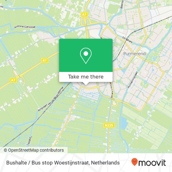 Bushalte / Bus stop Woestijnstraat map