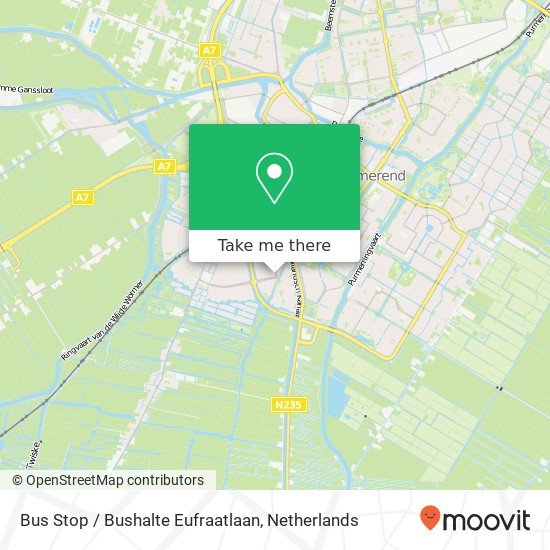 Bus Stop / Bushalte Eufraatlaan map