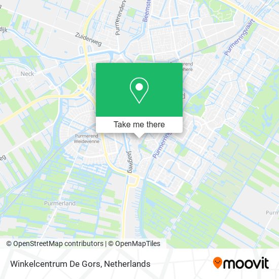 Winkelcentrum De Gors map