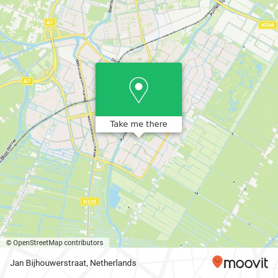 Jan Bijhouwerstraat Karte