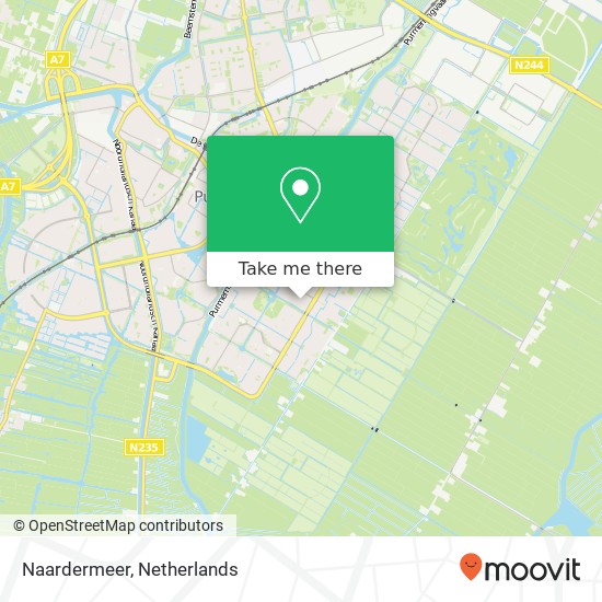 Naardermeer map