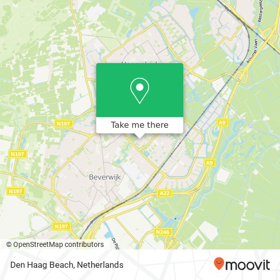 Den Haag Beach map