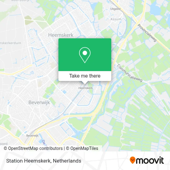 Station Heemskerk map