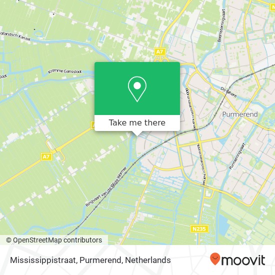 Mississippistraat, Purmerend map