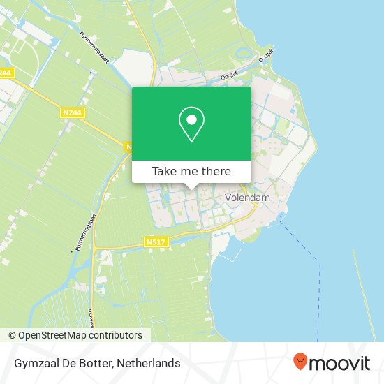 Gymzaal De Botter Karte