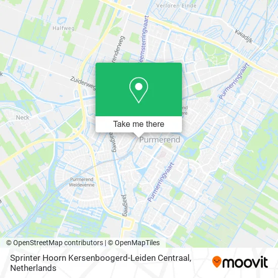 Sprinter Hoorn Kersenboogerd-Leiden Centraal map