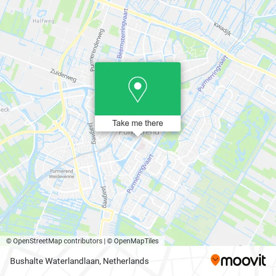Bushalte Waterlandlaan Karte