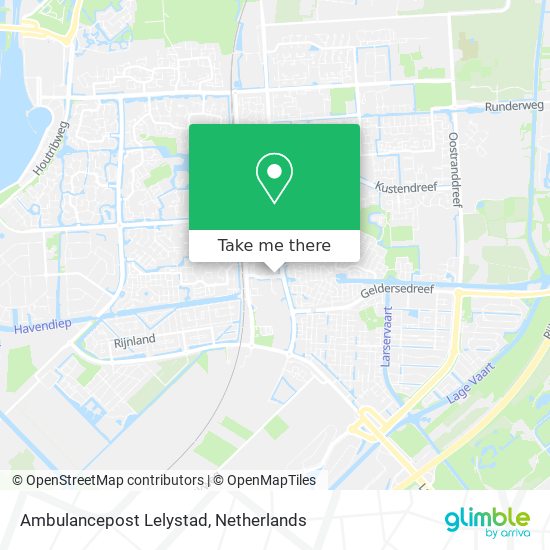 Ambulancepost Lelystad map