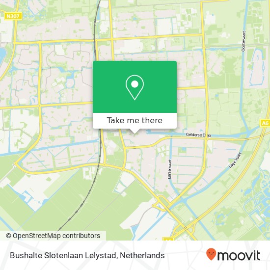 Bushalte Slotenlaan Lelystad map