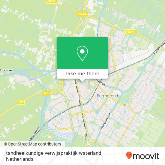 tandheelkundige verwijspraktijk waterland map