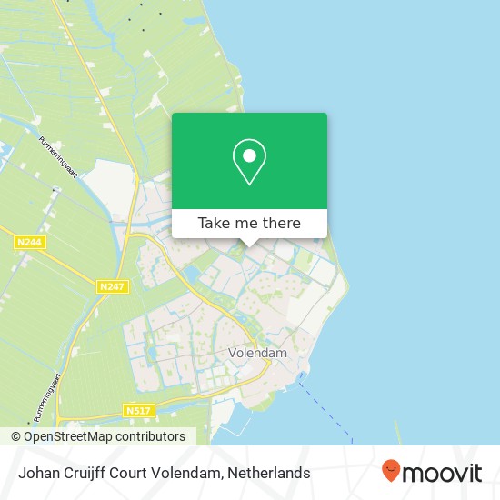 Johan Cruijff Court Volendam Karte