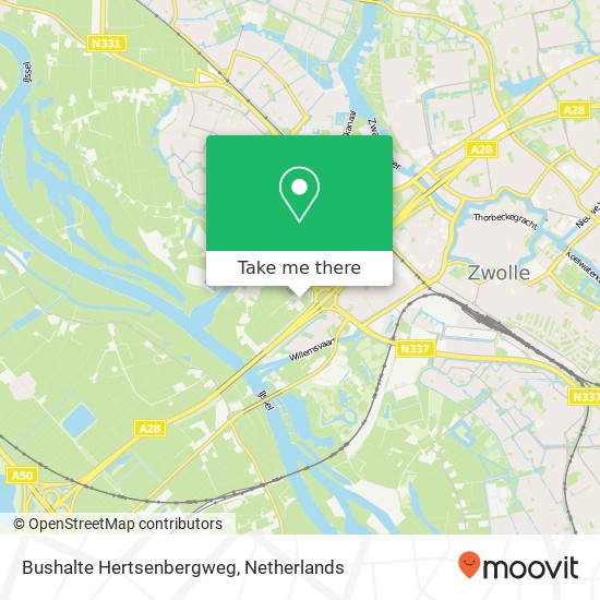 Bushalte Hertsenbergweg map