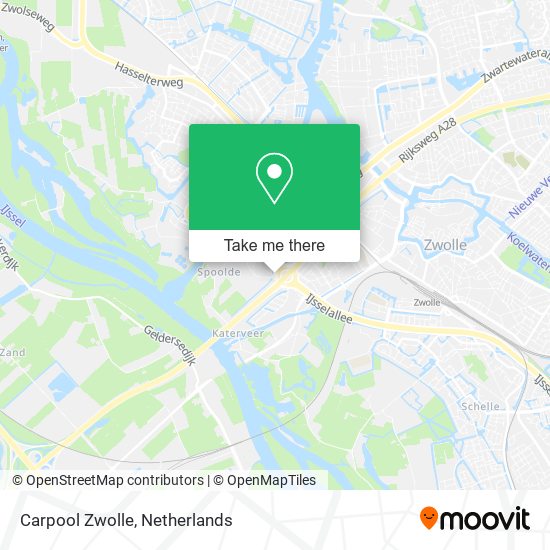 Carpool Zwolle map