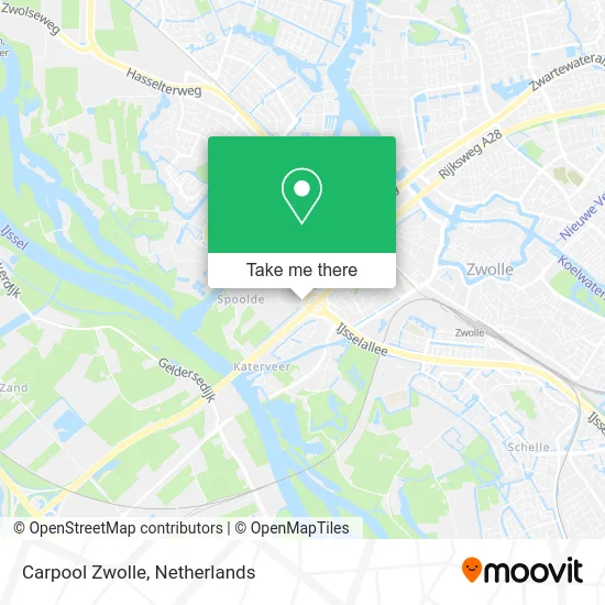 Carpool Zwolle map
