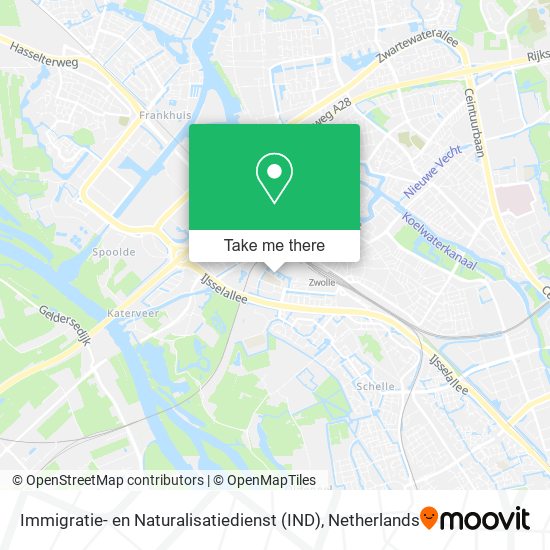 Immigratie- en Naturalisatiedienst (IND) map