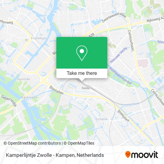 Kamperlijntje Zwolle - Kampen Karte
