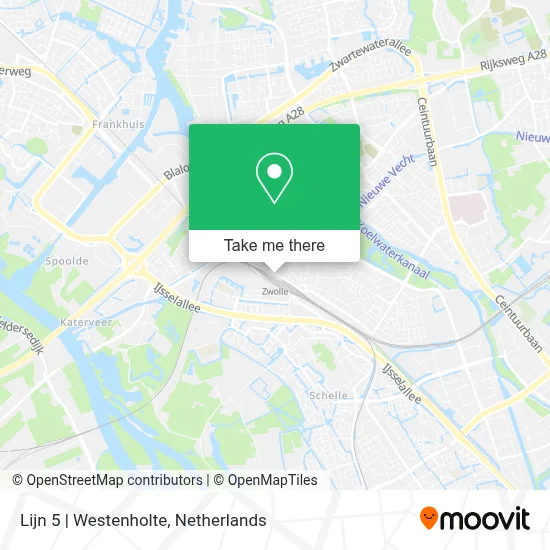 Lijn 5 | Westenholte map