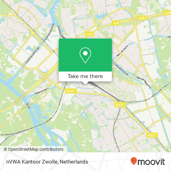 nVWA Kantoor Zwolle map